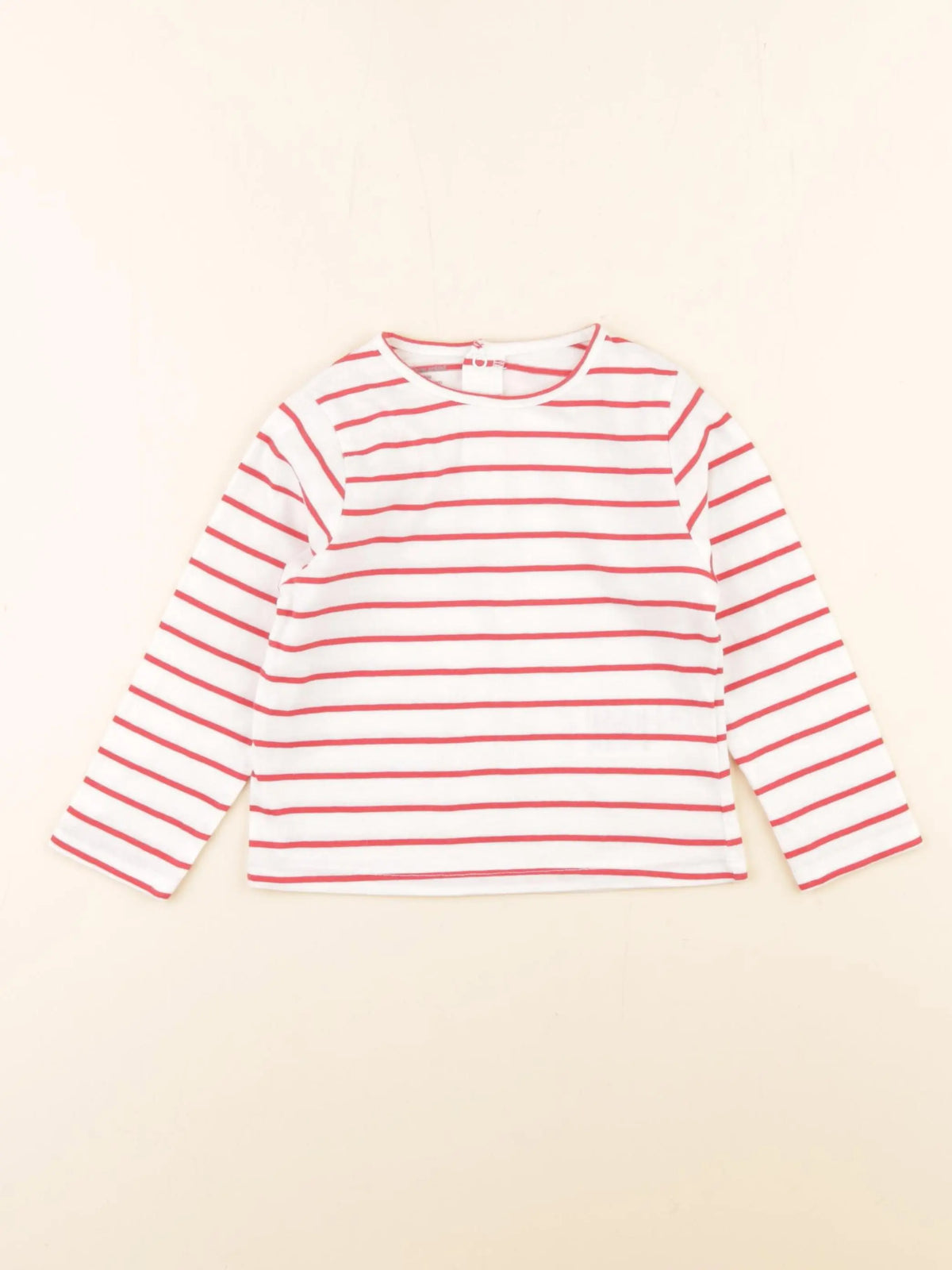Vertbaudet - tee-shirt rouge, blanc - 18 mois