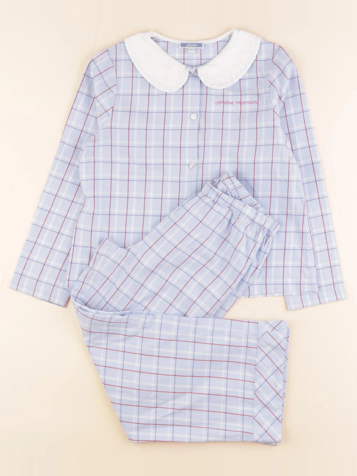 Jacadi - pyjama coton bleu - 8 ans
