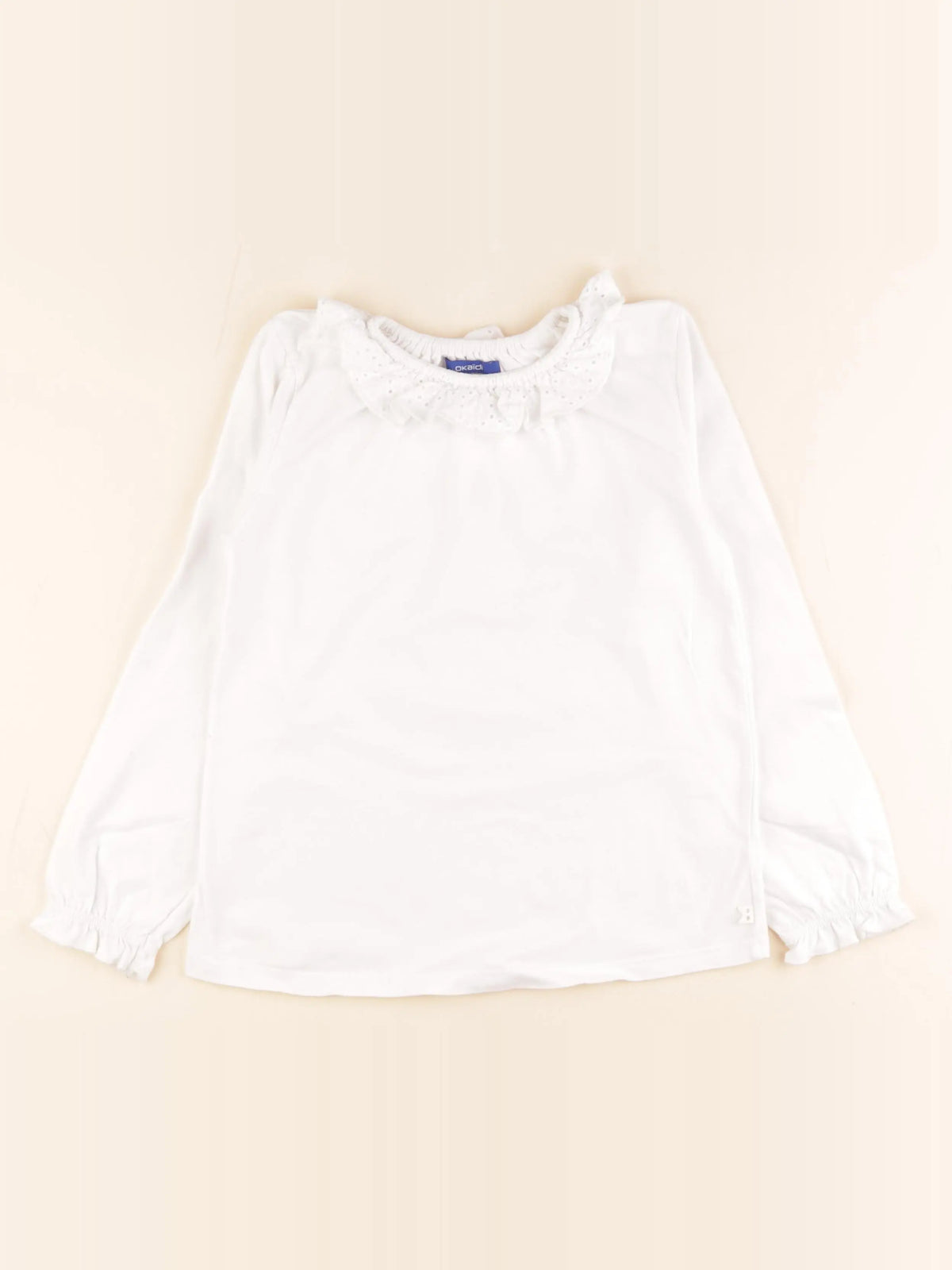 Okaidi - tee-shirt blanc - 8 ans