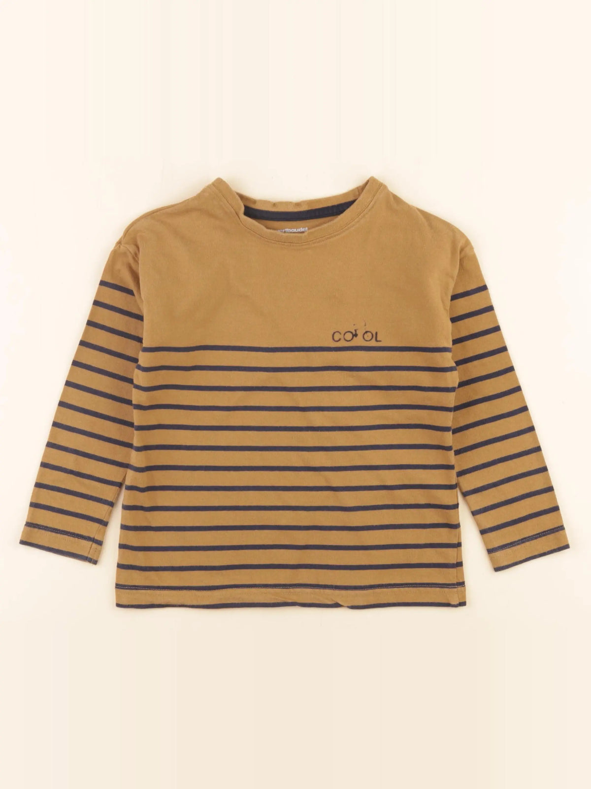Vertbaudet - tee-shirt marron - 5 ans