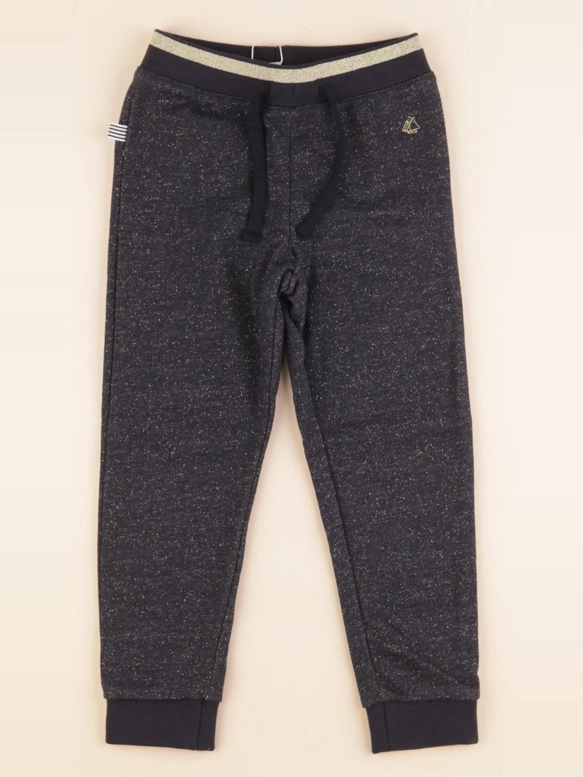 Petit Bateau - jogging bleu, or - 4 ans
