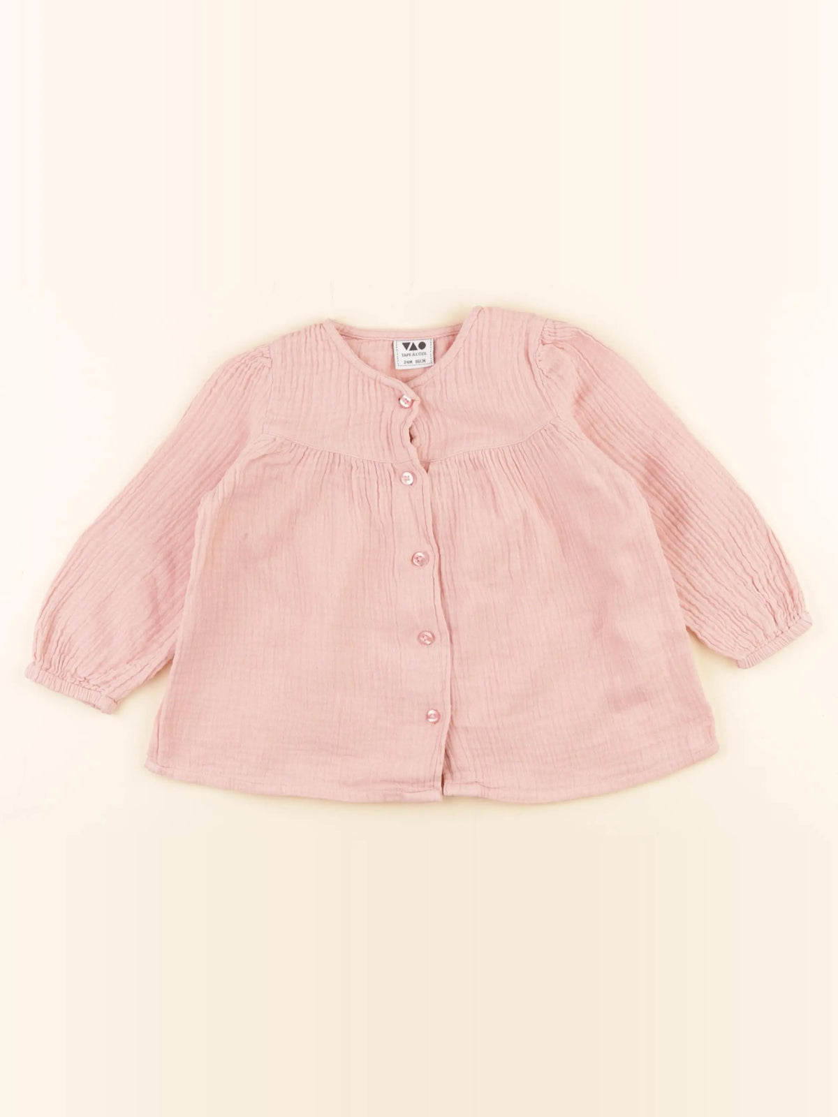 Tape à l'oeil - blouse rose - 24 mois