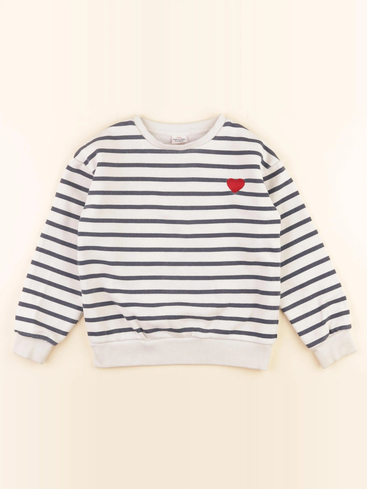 Tape à l'oeil - sweat blanc, bleu - 8 ans
