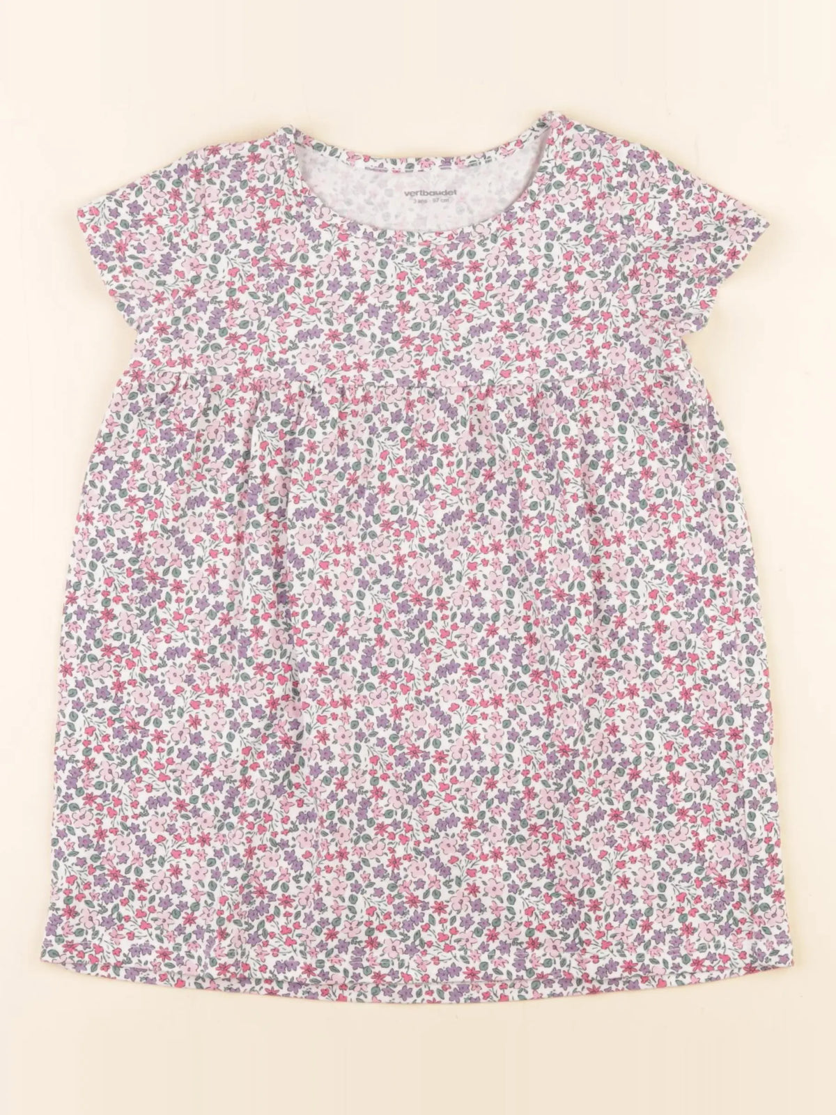 Vertbaudet - robe multicolore - 3 ans