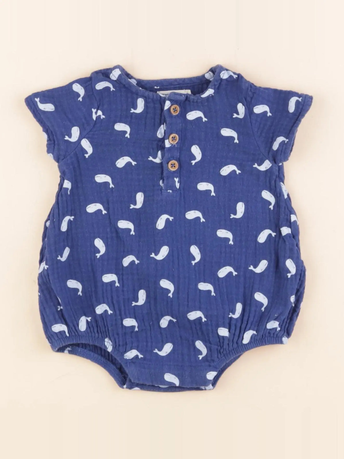 Boutchou - combinaison bleu - 1 mois