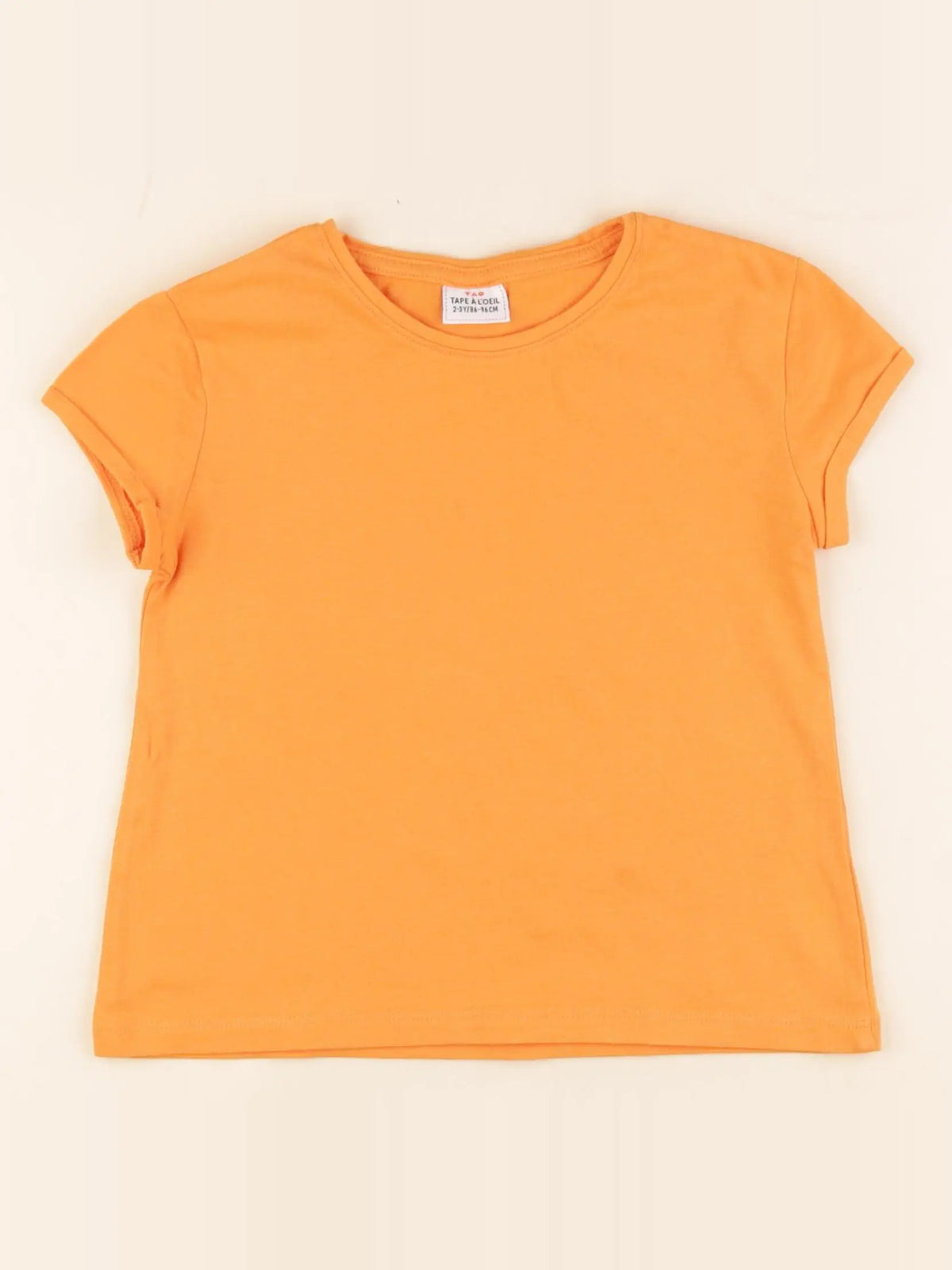 Tape à l'oeil - tee-shirt orange - 2/3 ans