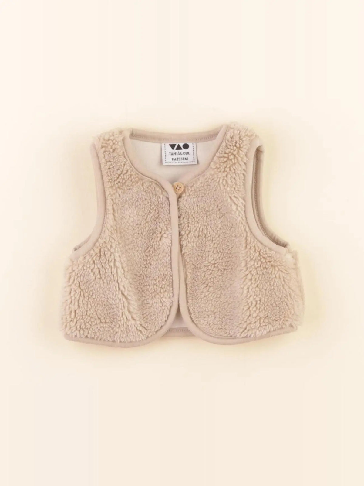 Tape à l'oeil - gilet marron - 1 mois