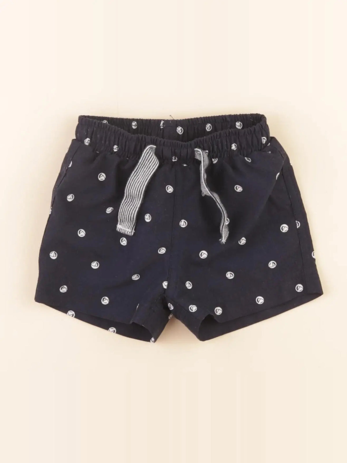 Petit Bateau - maillot de bain bleu, blanc - 6 mois