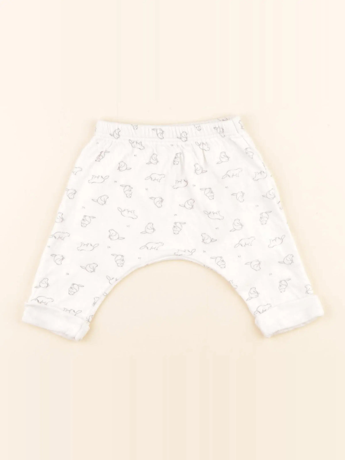 Petit Bateau - sarouel blanc - 1 mois