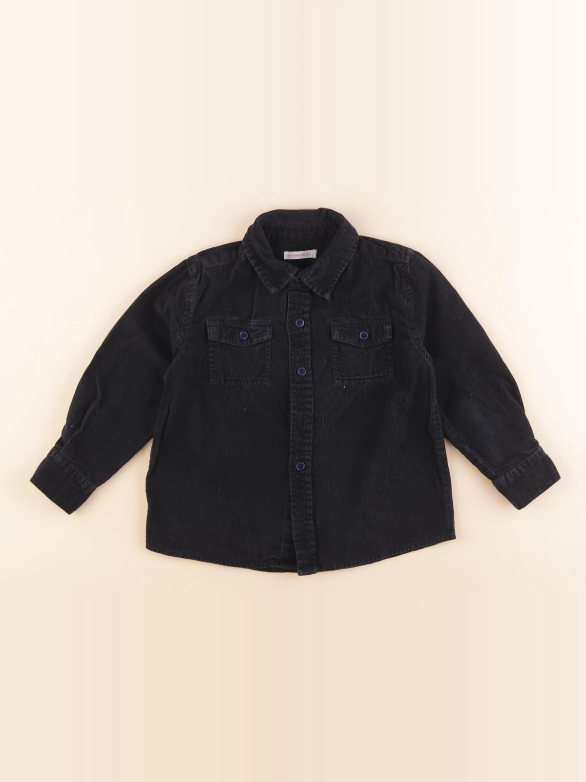 Monoprix - chemise noir - 3 ans