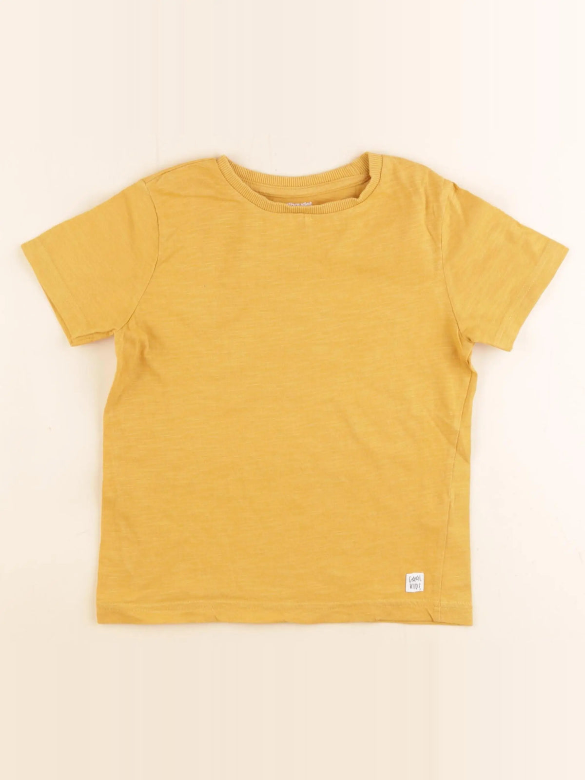 Vertbaudet - tee-shirt jaune - 6 ans