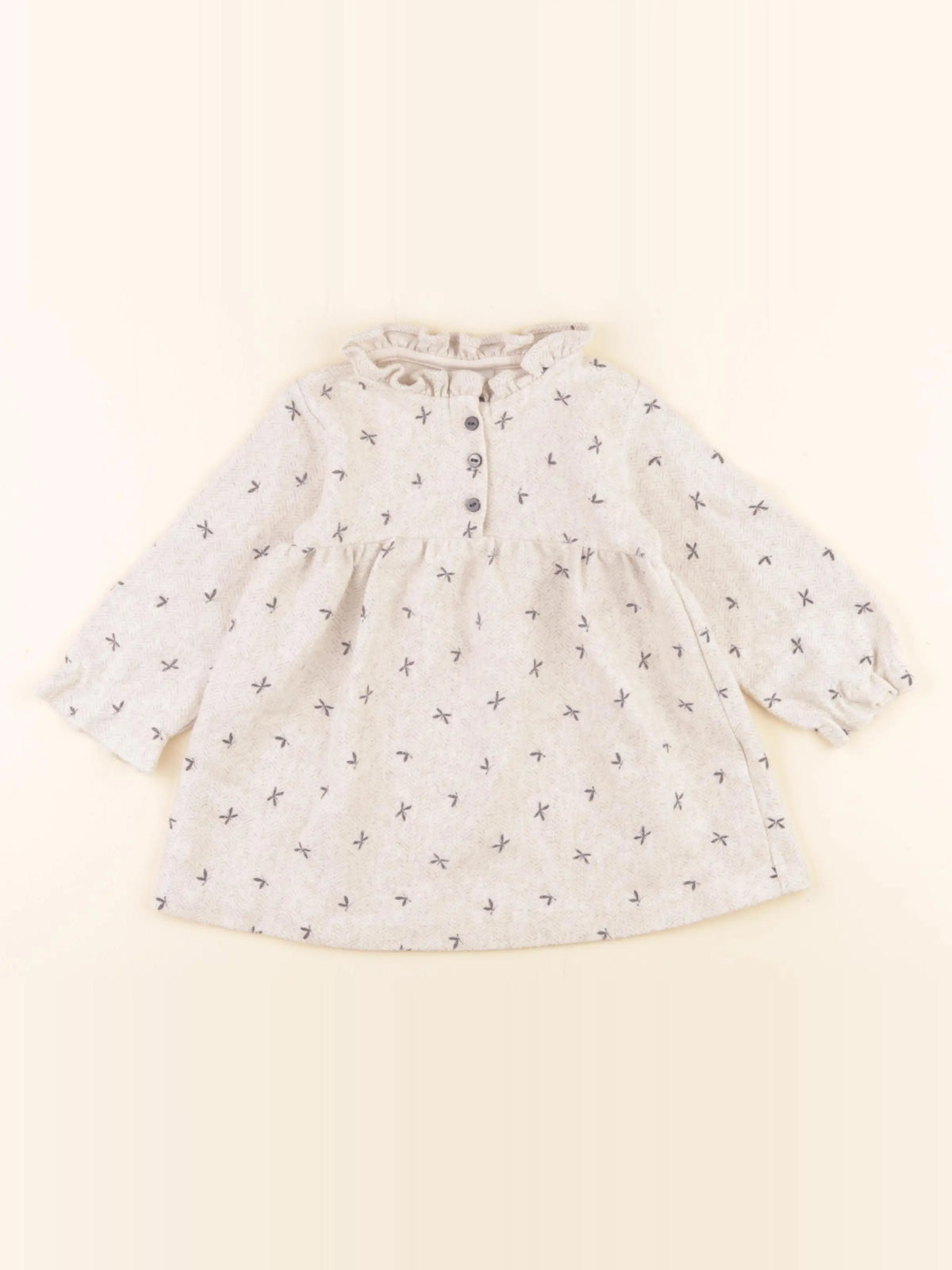 Zara - robe beige - 9/12 mois