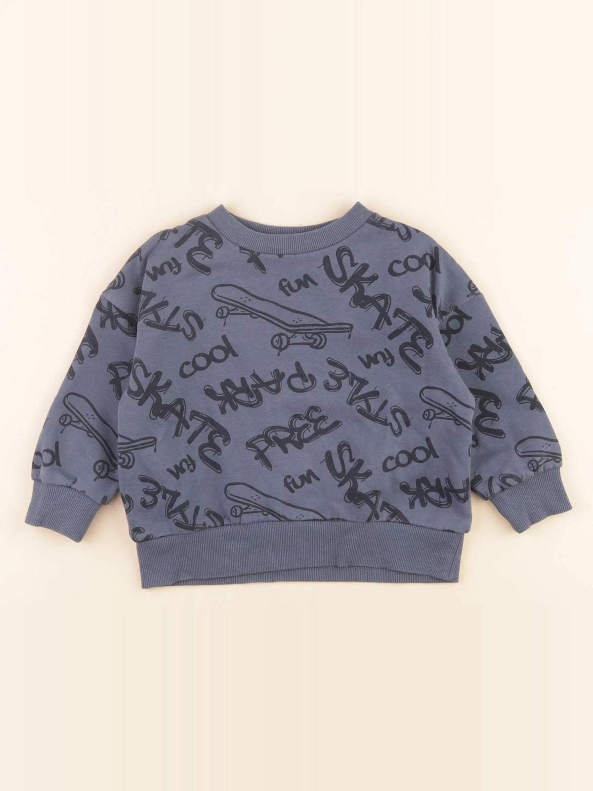Vertbaudet - sweat bleu - 3 ans