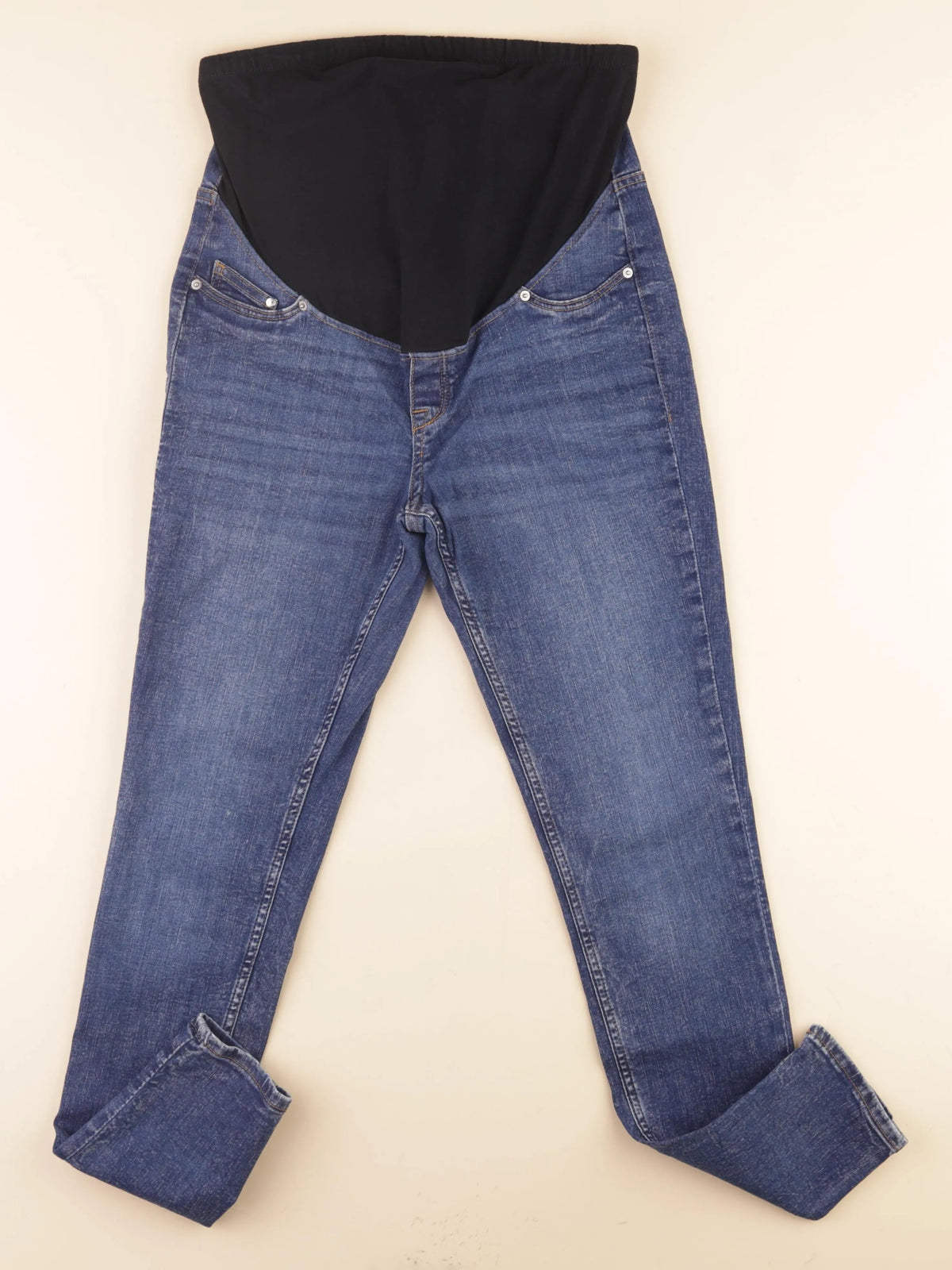 H&M - jean grossesse bleu - m