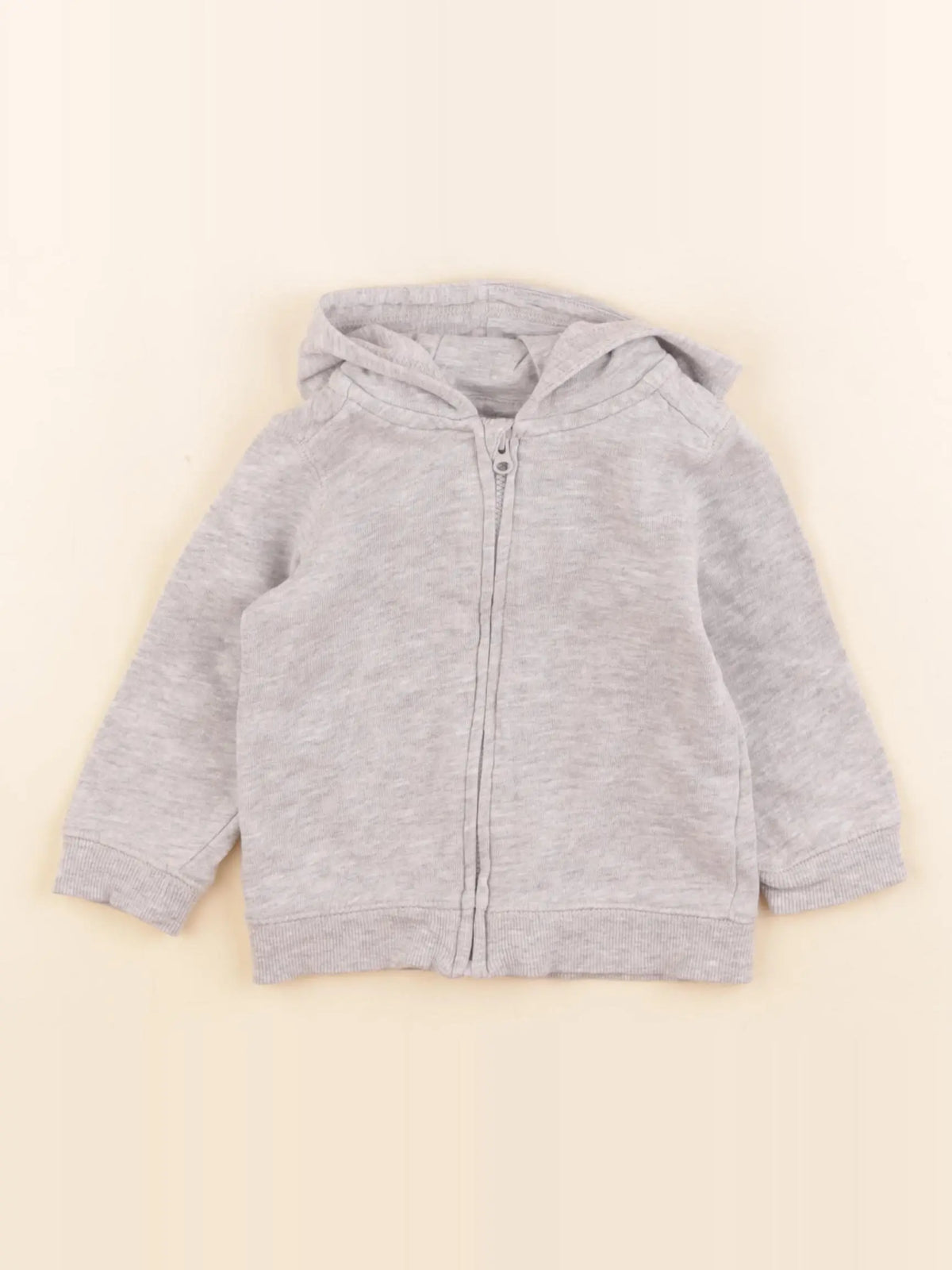 H&M - sweat gris - 2/4 mois
