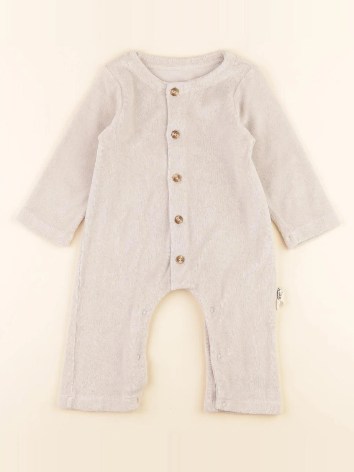 Poudre Organic - combinaison beige - 6 mois