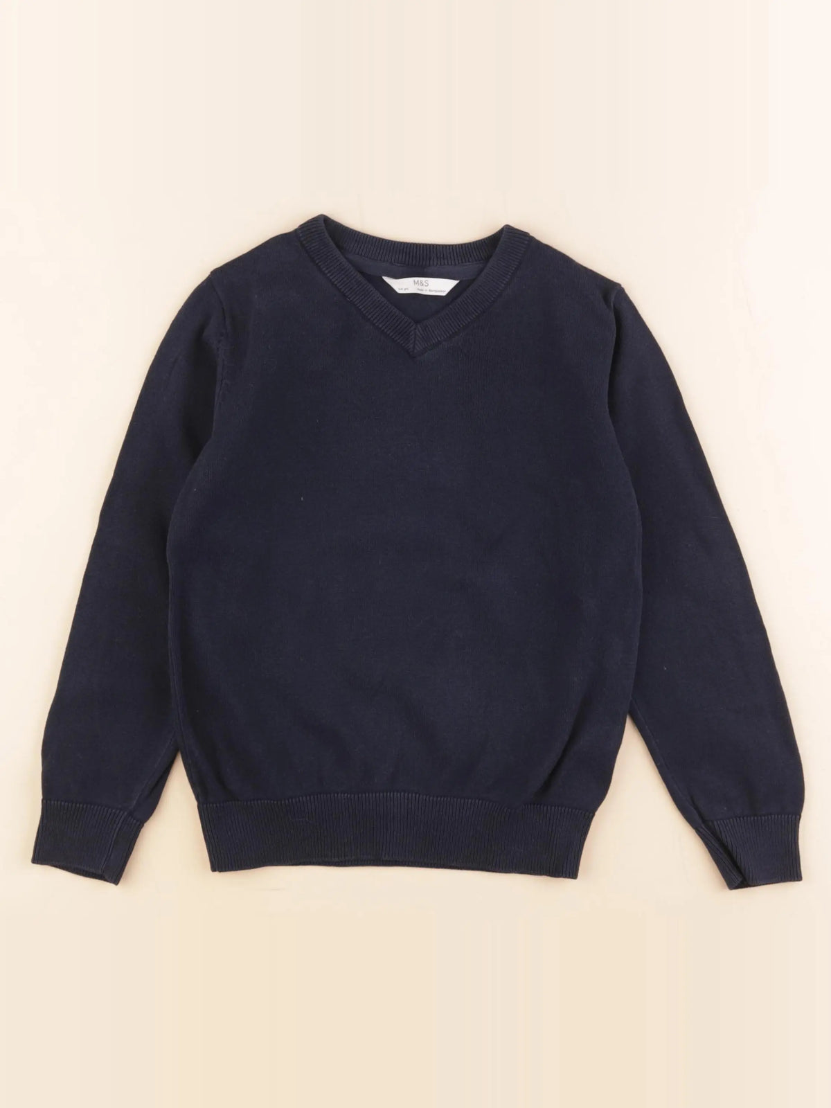 Marks & Spencer  - pull bleu - 9/10 ans