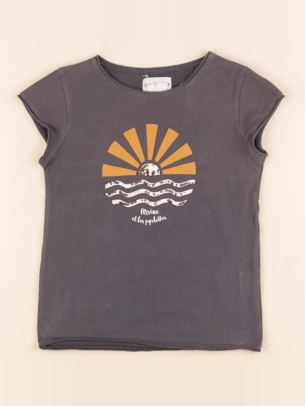 Arsène et les pipelettes - tee-shirt gris - 4 ans