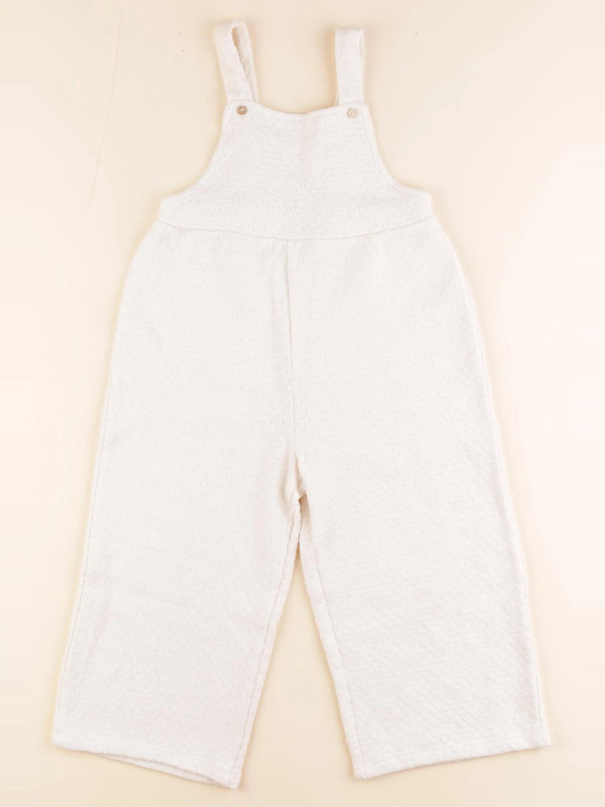 Zara - salopette blanc - 4 ans