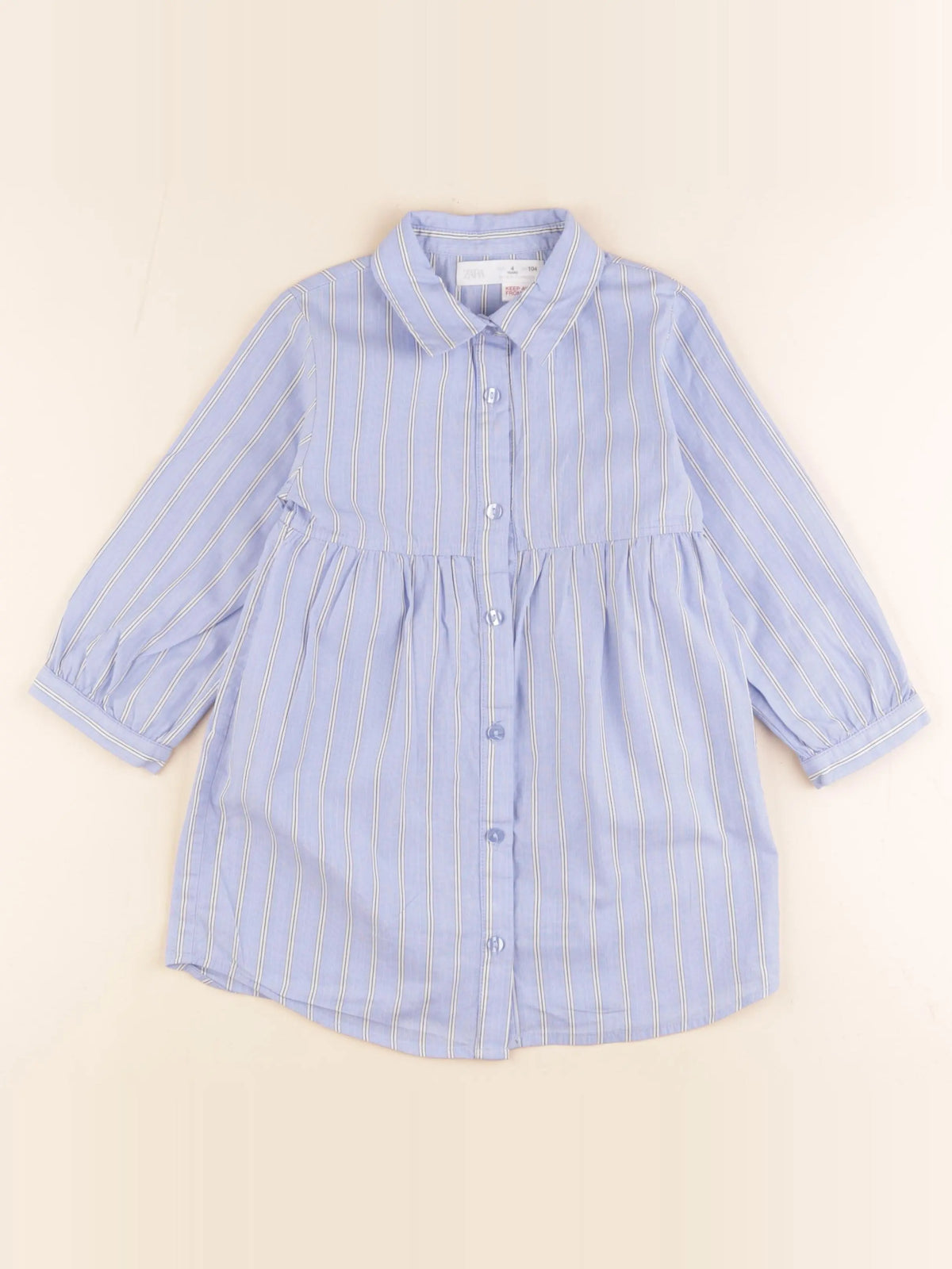 Zara - robe bleu - 4 ans