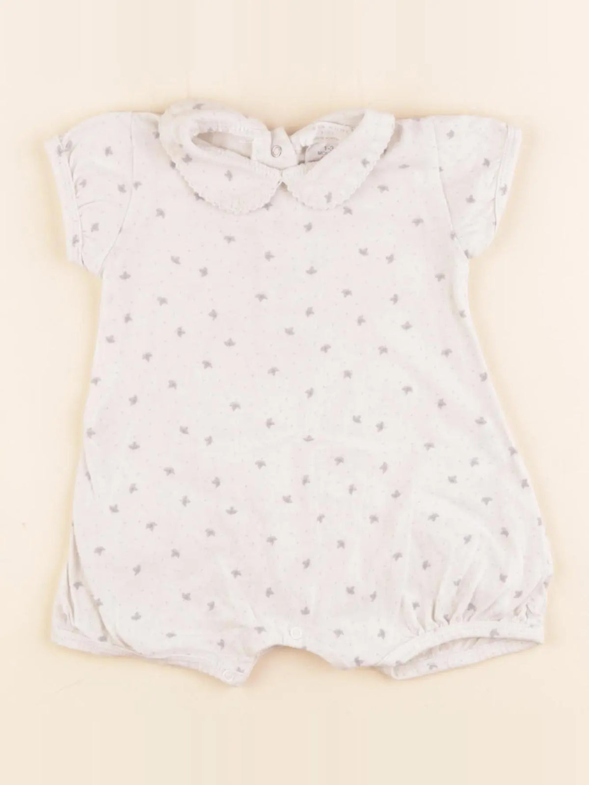 Zara - pyjama coton blanc - 1/3 mois