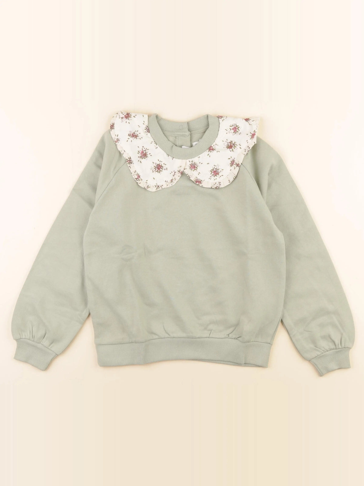 Vertbaudet - sweat vert - 8 ans