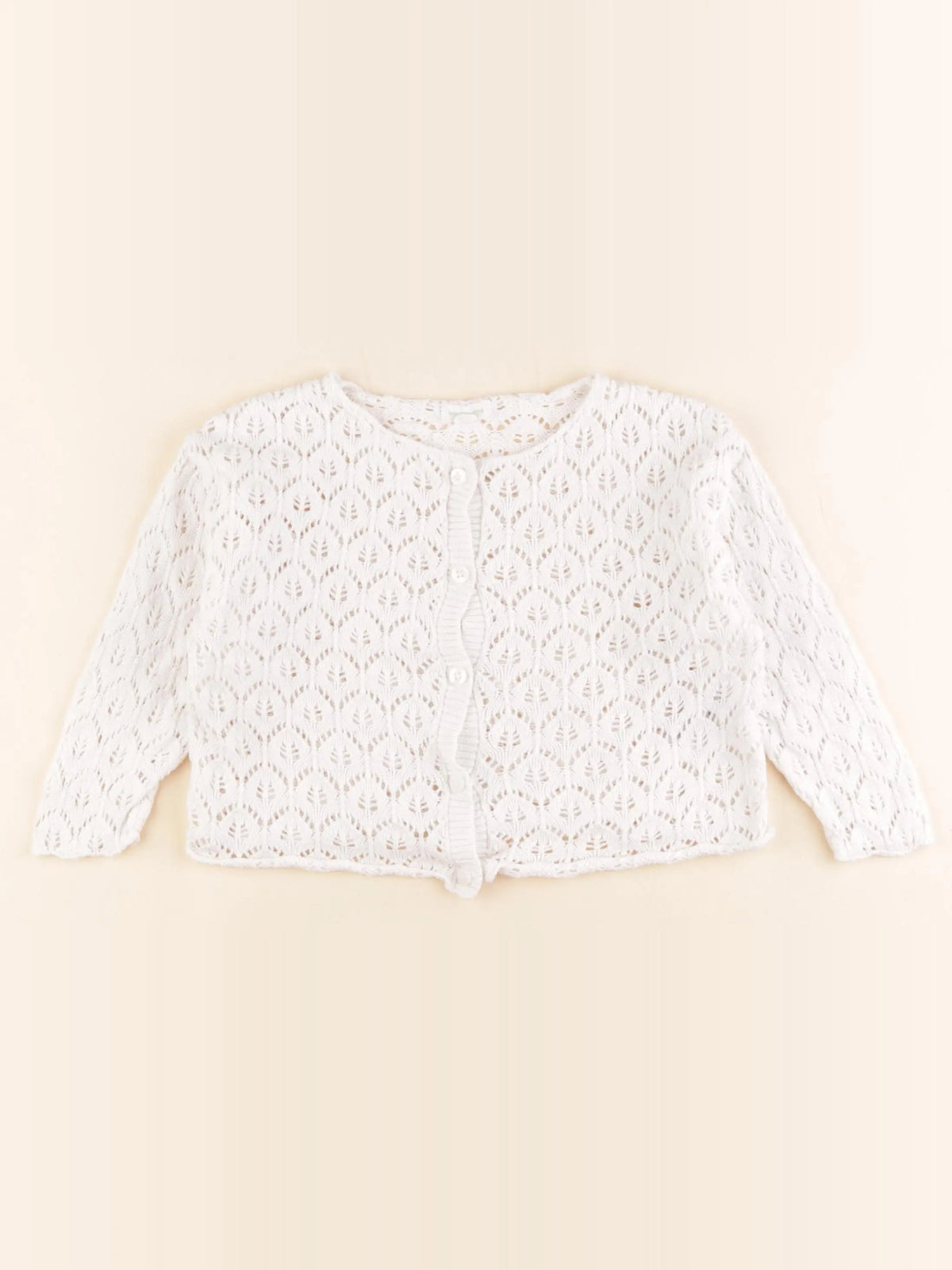 Vertbaudet - gilet blanc - 24 mois