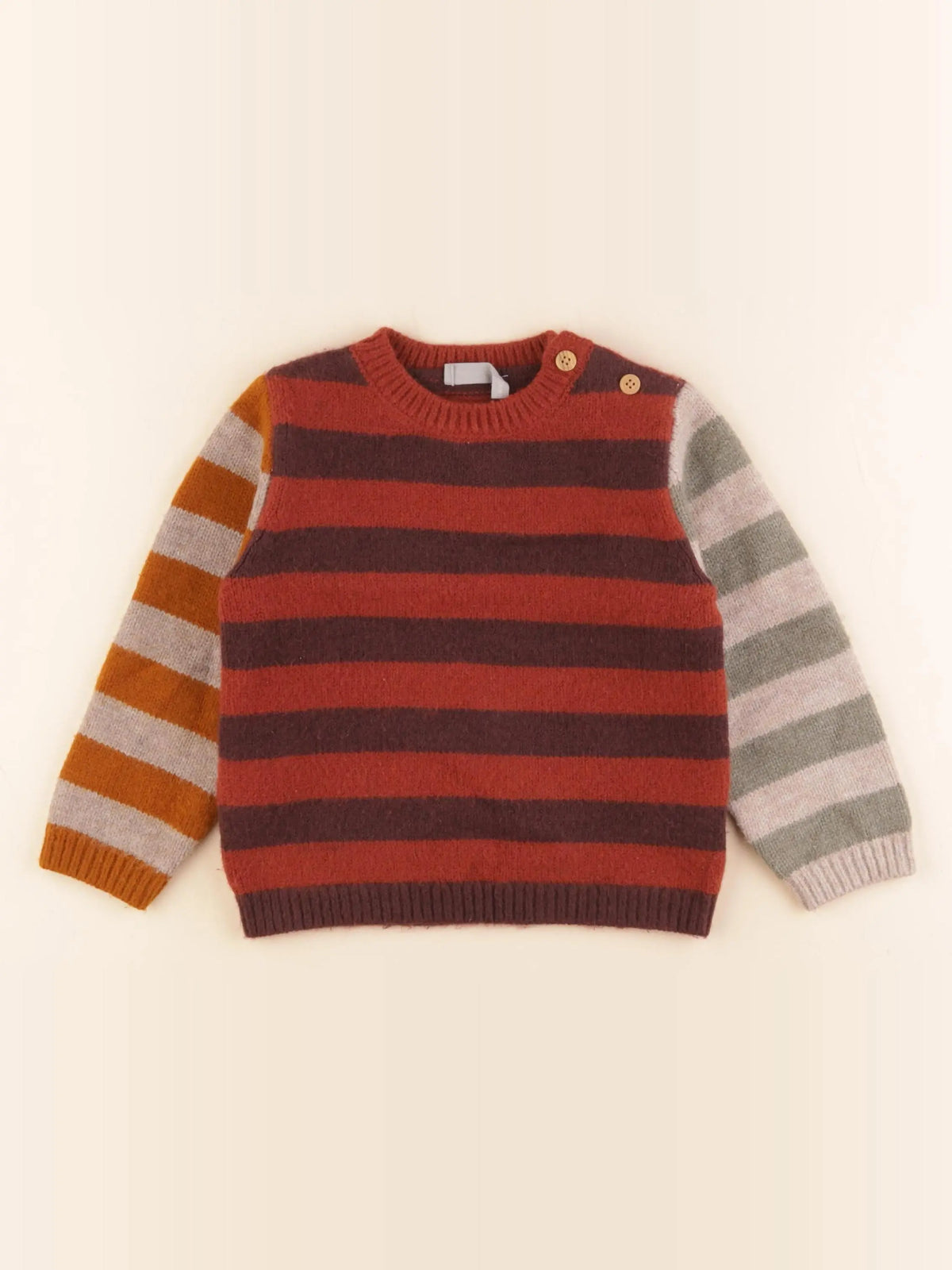 Boutchou - pull multicolore - 36 mois