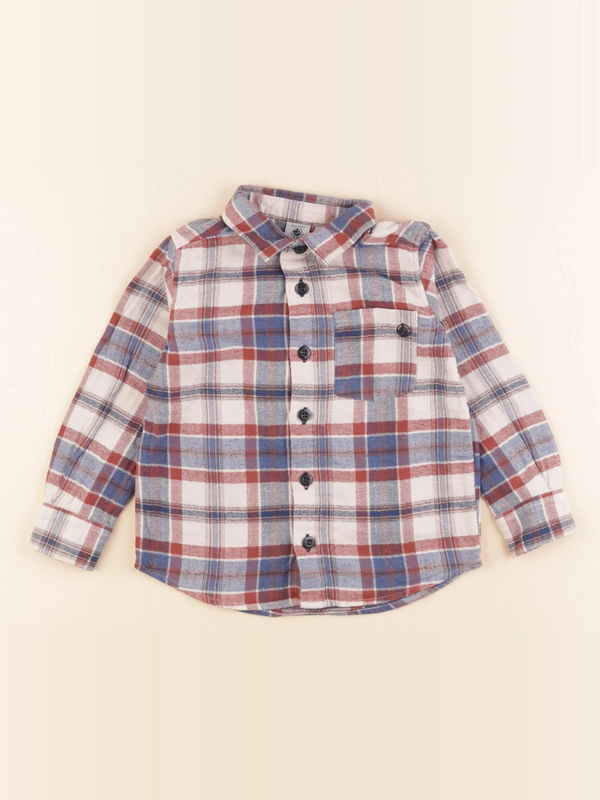 Petit Bateau - chemise multicolore - 3 ans