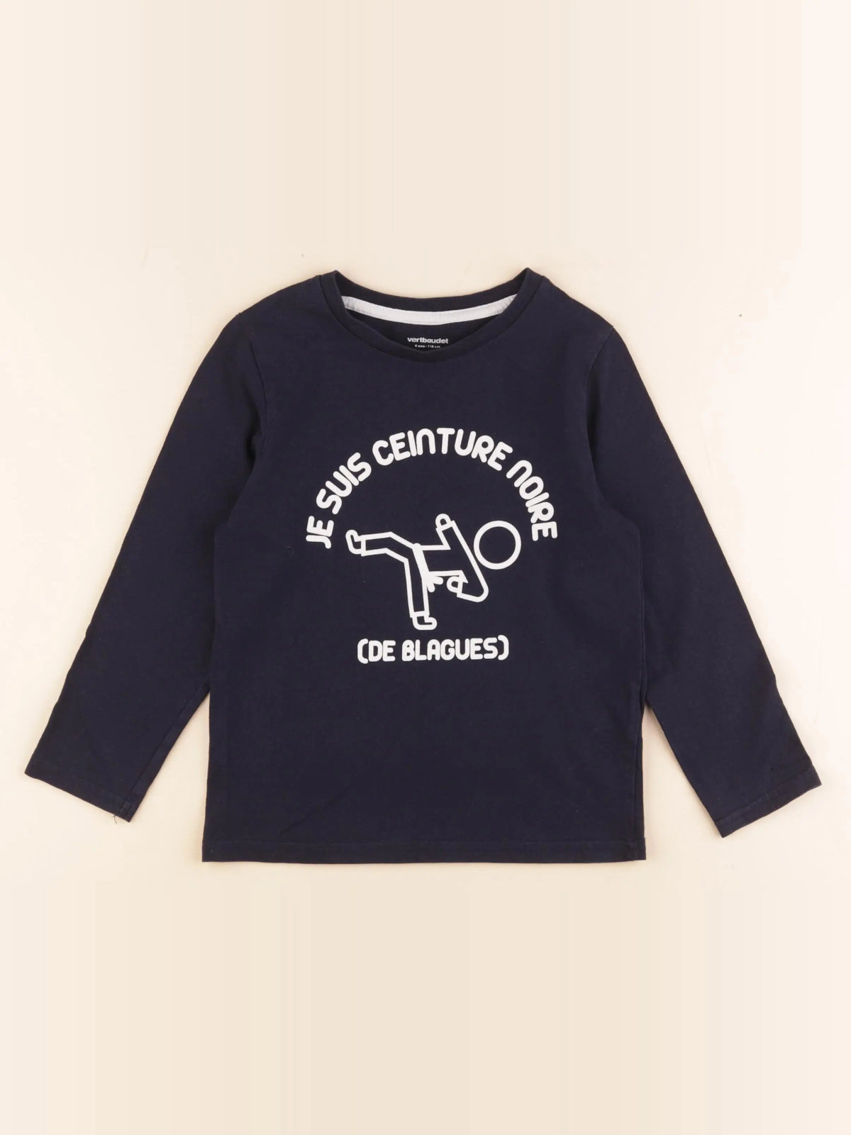 Vertbaudet - tee-shirt bleu - 6 ans