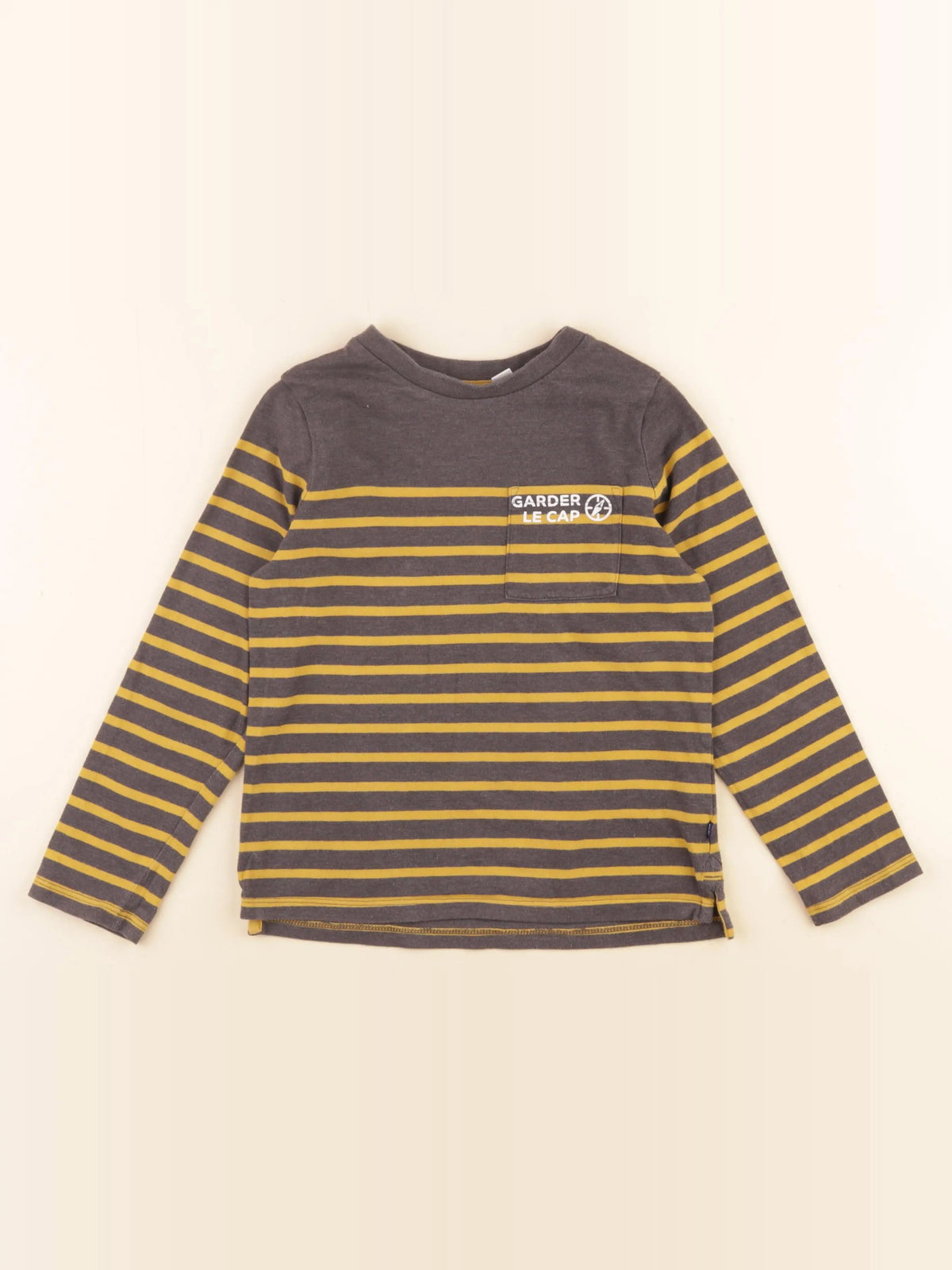 Okaidi - tee-shirt gris, jaune - 6 ans