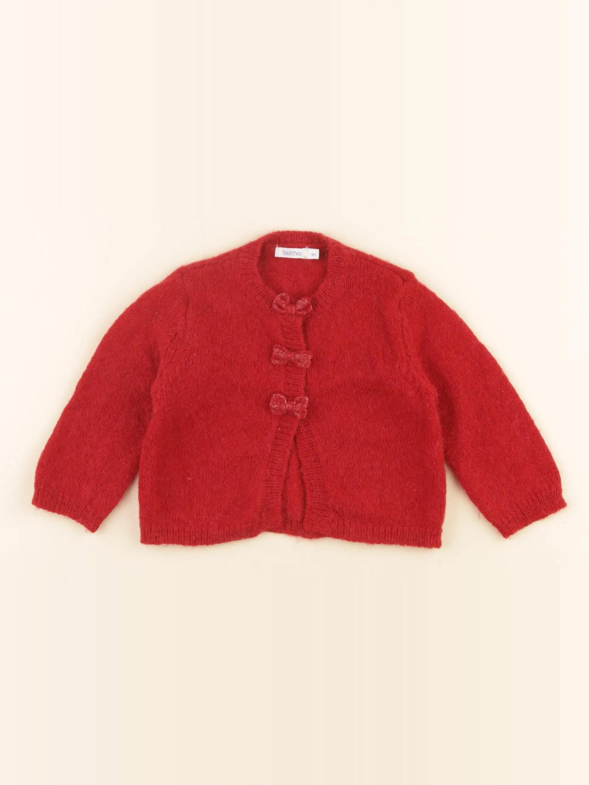 Boutchou - gilet rouge - 6 mois