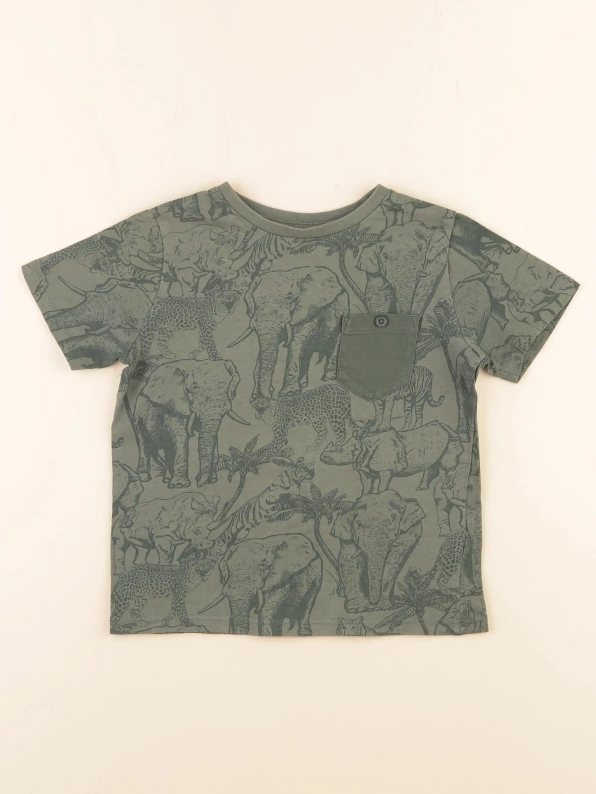 Vertbaudet - tee-shirt vert - 5 ans