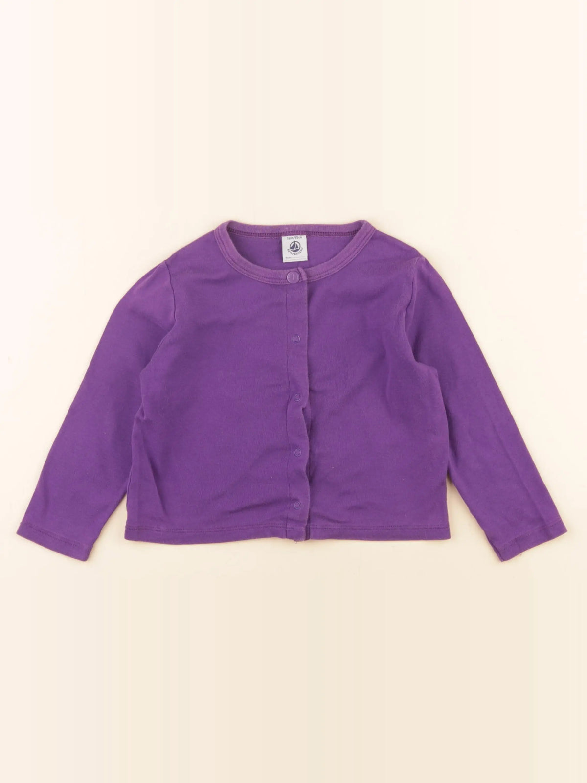 Petit Bateau - tee-shirt violet - 3 ans