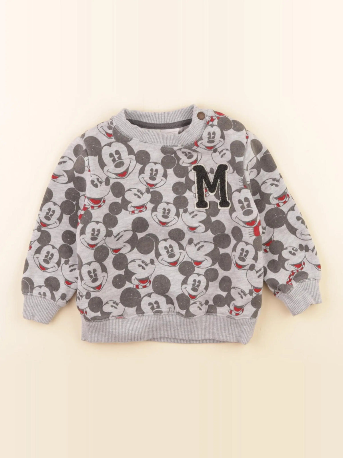 Zara - sweat gris - 12/18 mois