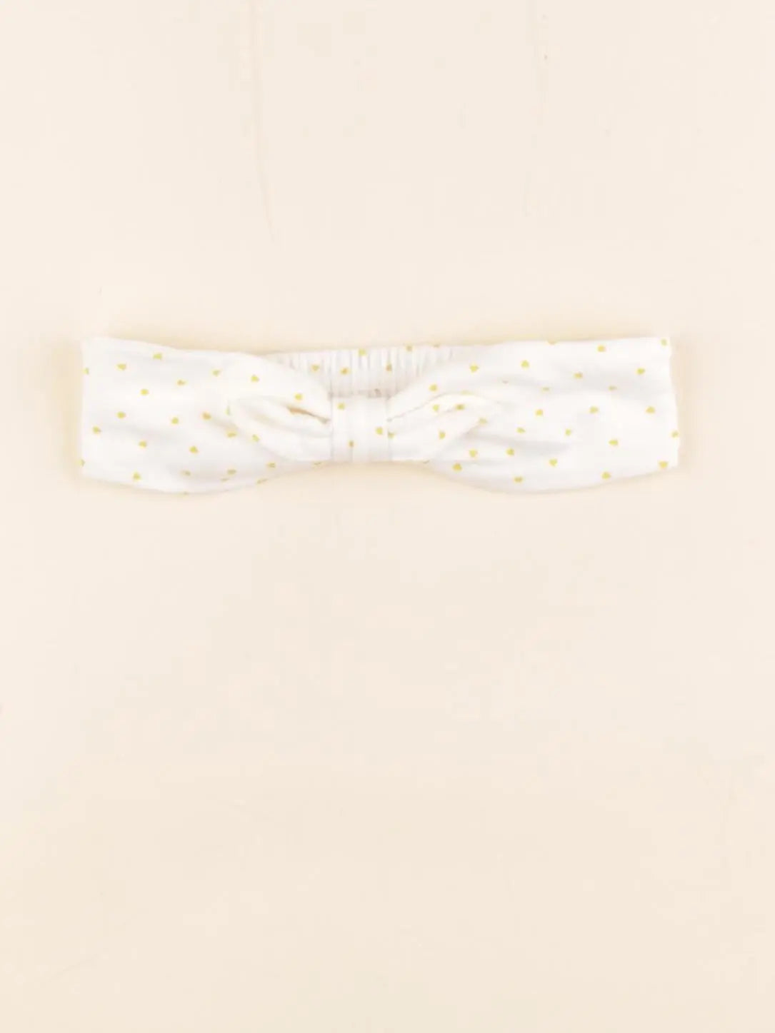 Petit Bateau - bandeau blanc, jaune - 18/36 mois