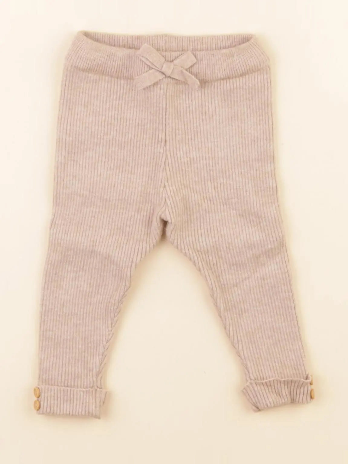 Vertbaudet - legging beige - 6 mois