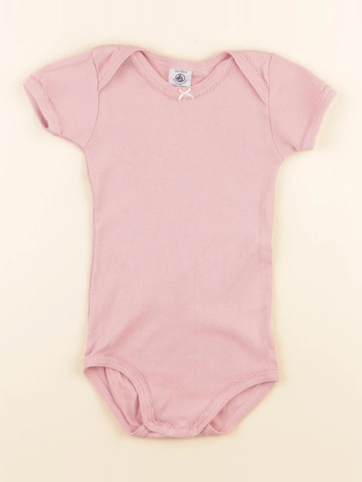 Petit Bateau - body rose - 24 mois