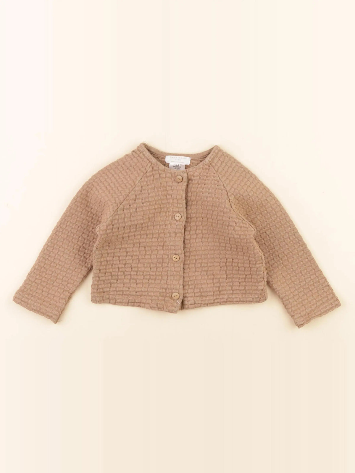Zara - gilet marron - 6/9 mois