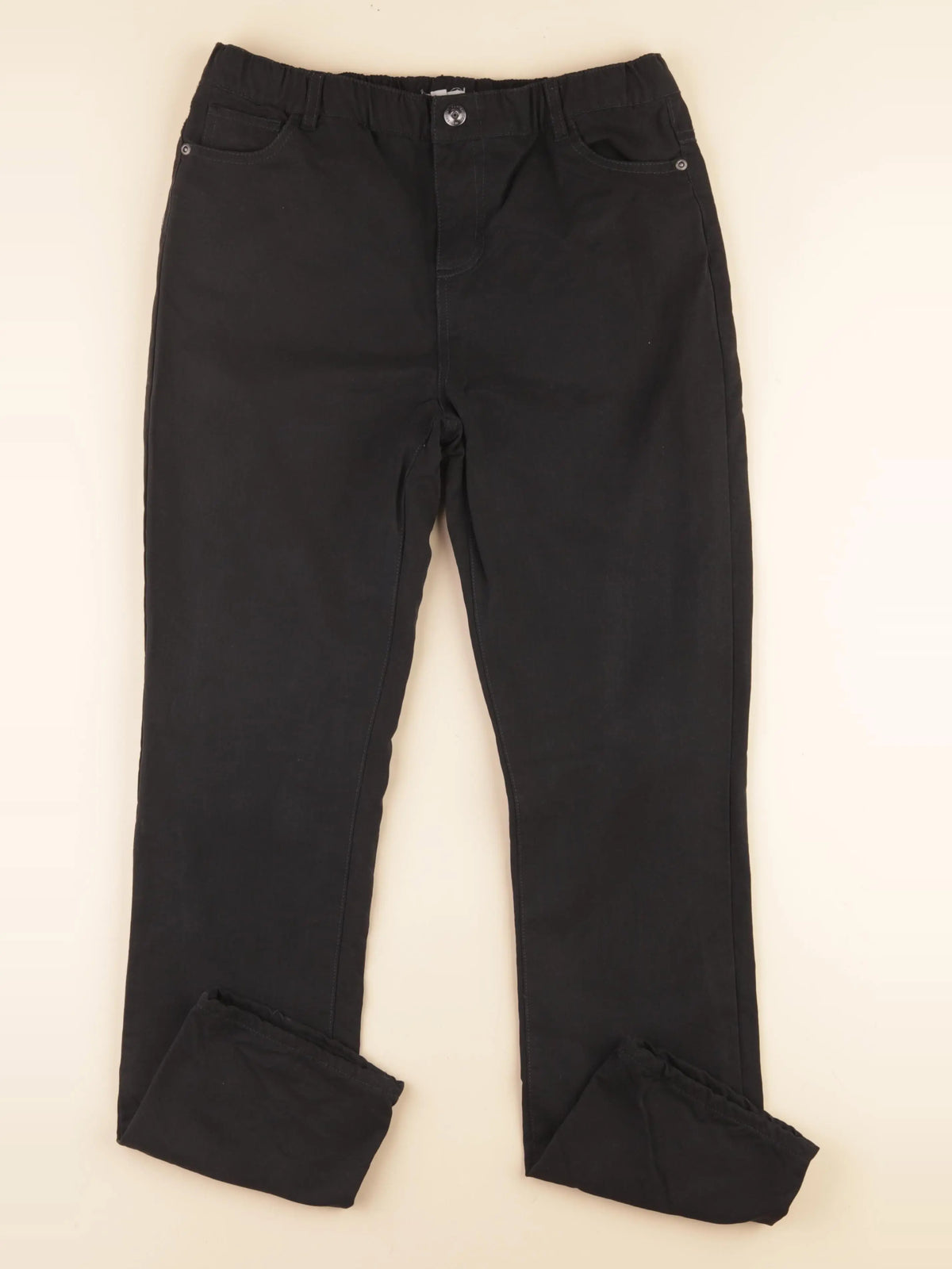 Vertbaudet - pantalon doublé noir - 14 ans