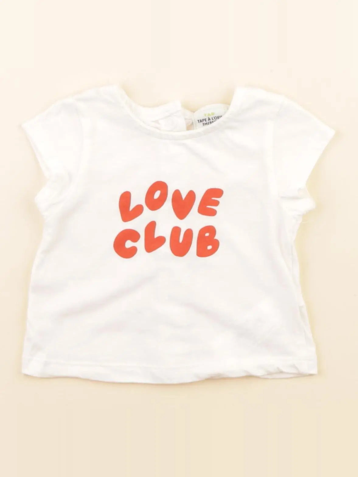 Tape à l'oeil - tee-shirt blanc - 3 mois