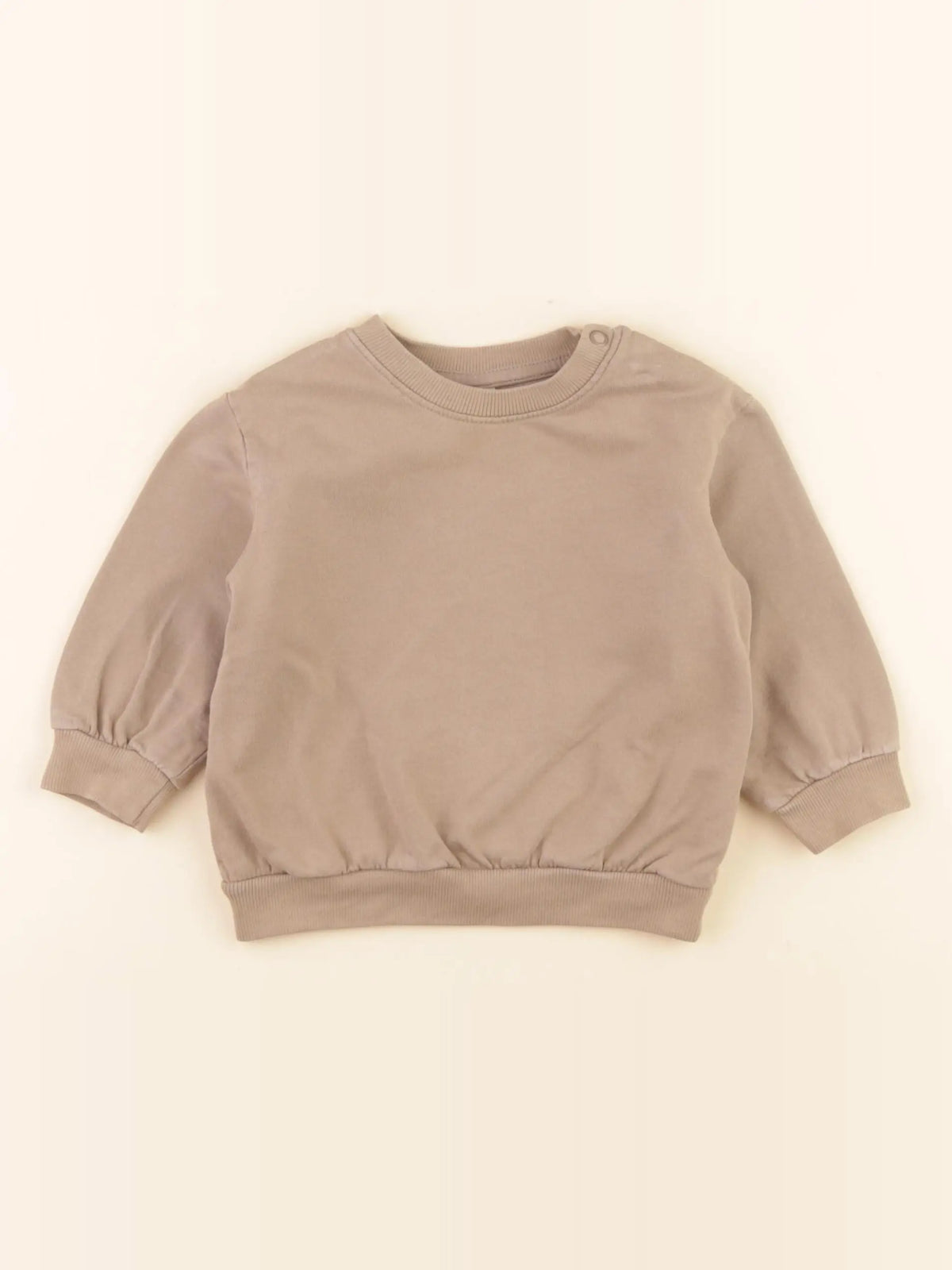 H&M - sweat marron - 6/9 mois