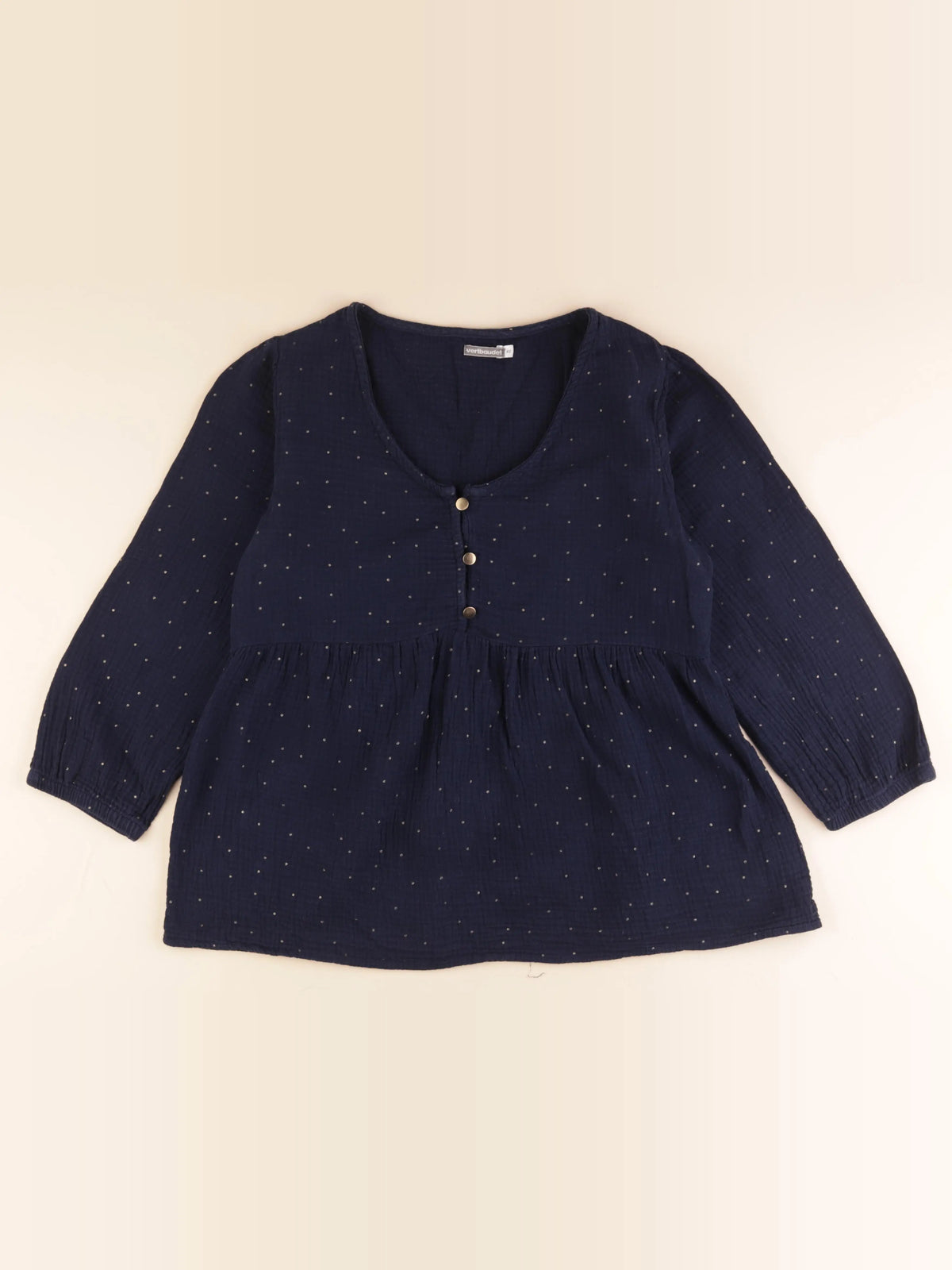 Vertbaudet - blouse grossesse bleu, or - 40