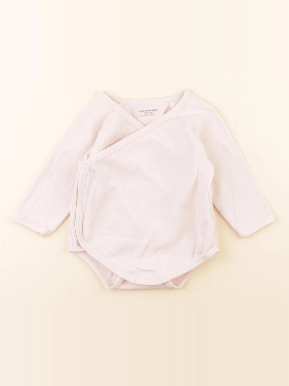 Vertbaudet - body rose - 9 mois