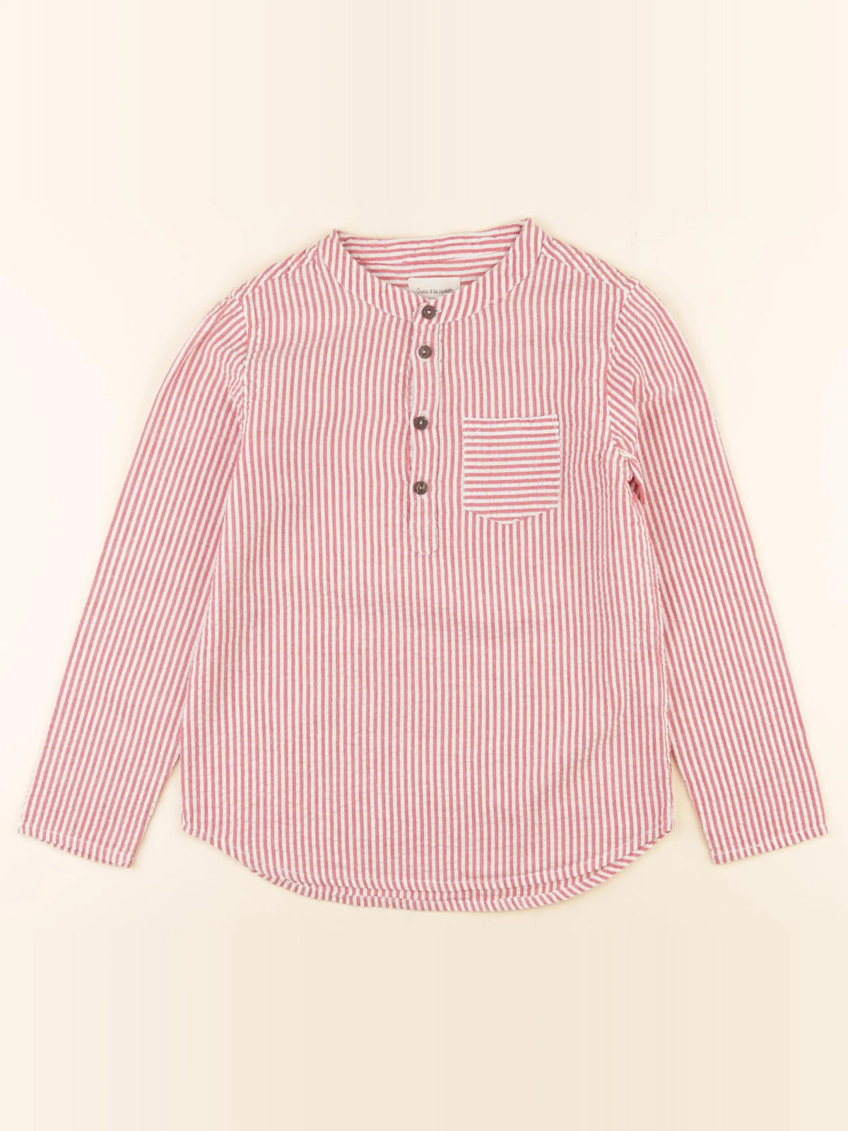 Arsène et les pipelettes - chemise blanc, rouge - 8 ans