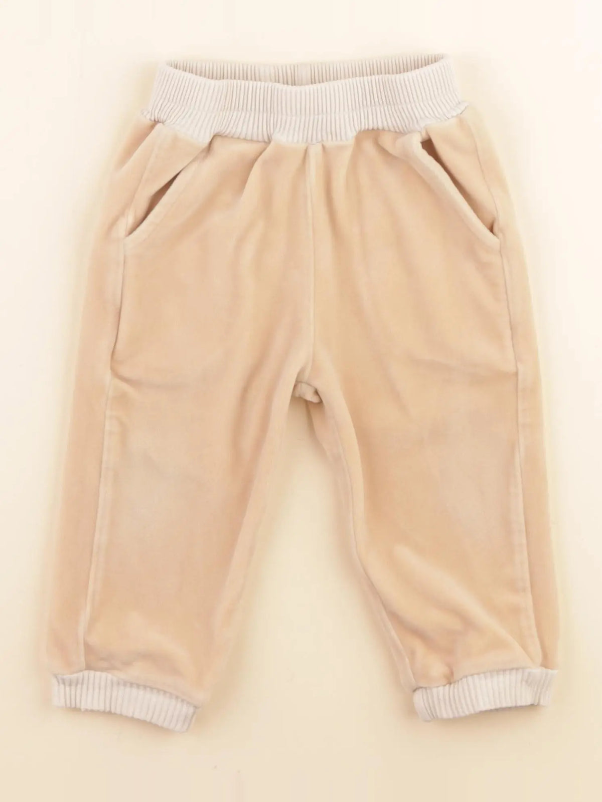 Gamin gamine - jogging beige - 9/12 mois