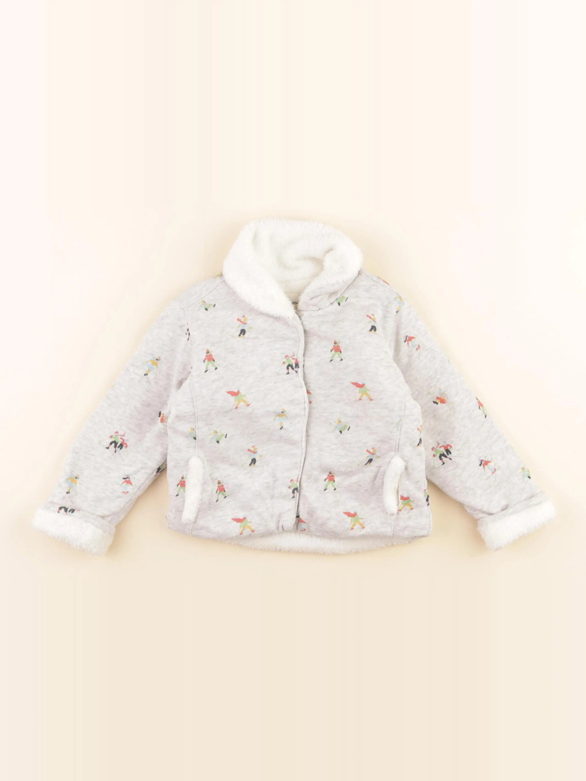 Arsène et les pipelettes - veste gris - 2 ans