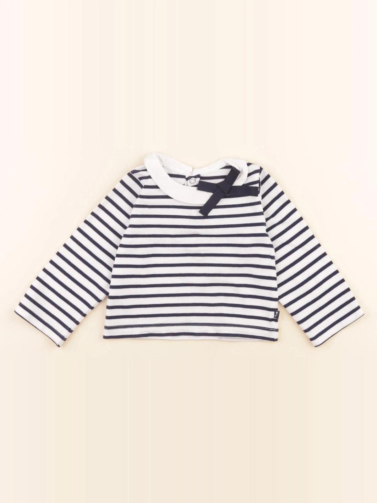 Jacadi - tee-shirt blanc, bleu - 18 mois