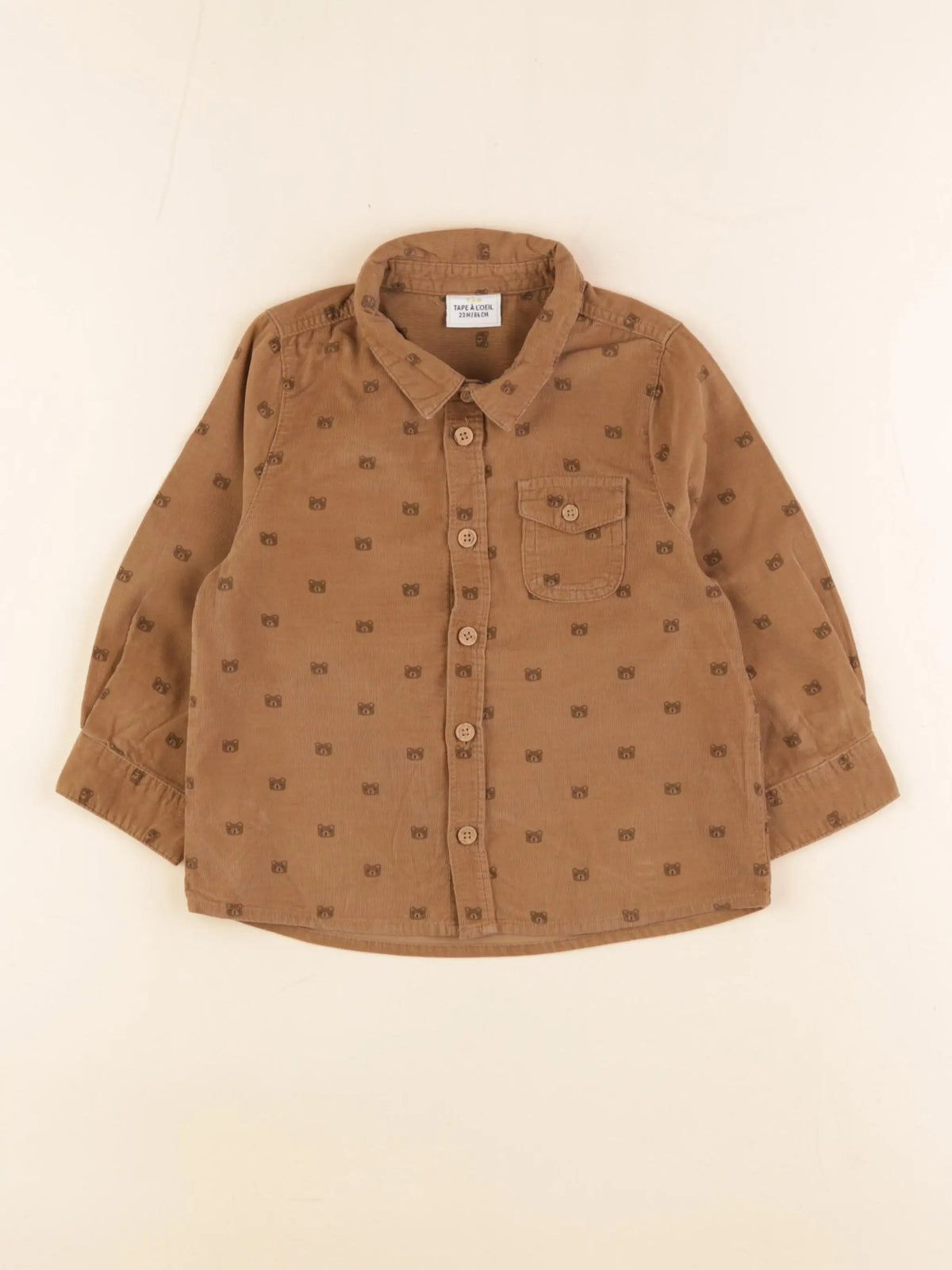 Tape à l'oeil - chemise marron - 24 mois