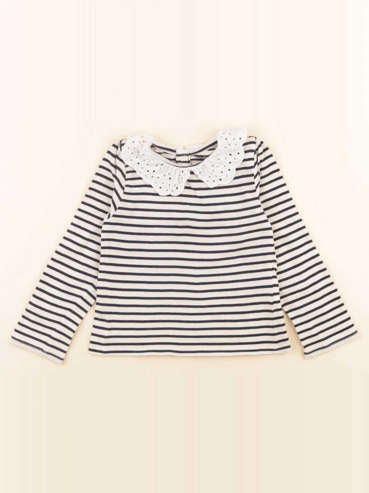 Vertbaudet - tee-shirt beige, bleu - 3 ans